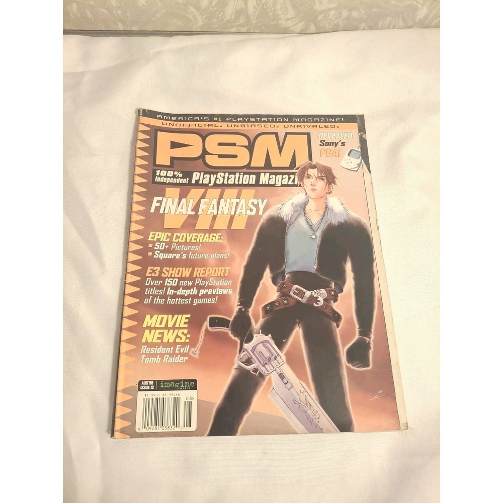 Final Fantasy VIII 8 FF8 1998 PSM PlayStation Magazine Issue 12 Book Game Guide
